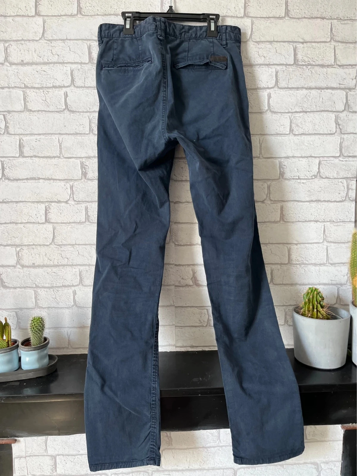 Pantalon chino femme – Taille 38 – Bleu marine –  bon état – photo 2